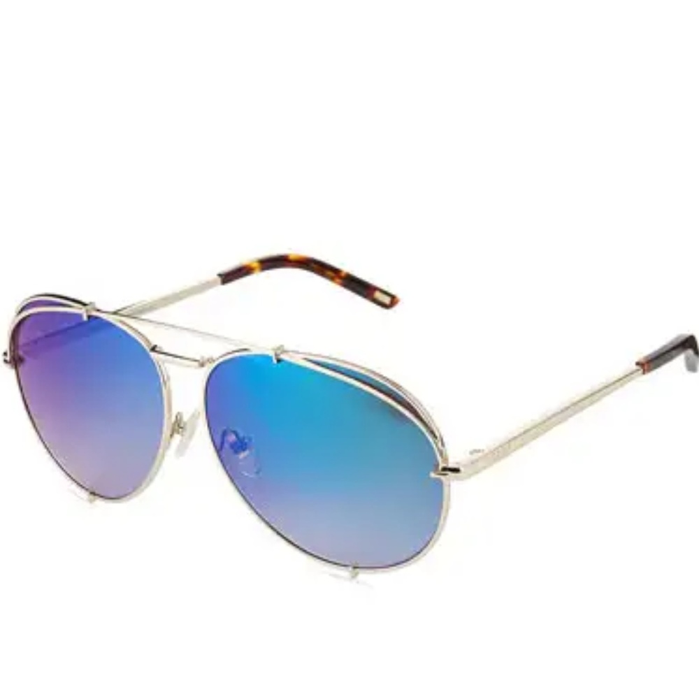 Diff Eyewear x Koko Blue Aviator Sunglasses
